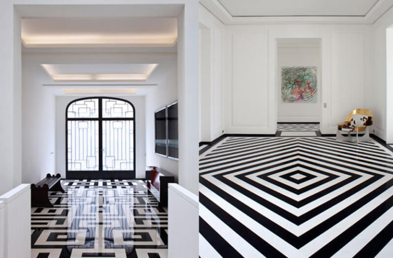 21 Beautiful and Elegant Black & White Floor Ideas