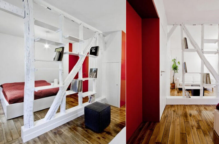 Red Interior Design – Small Apartment Interior Design
