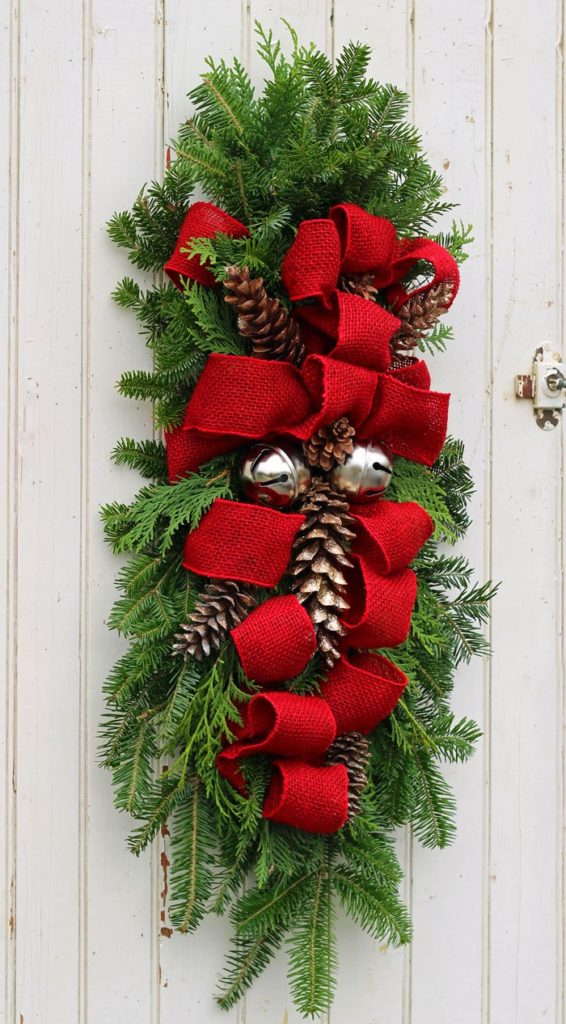 DIY Christmas Door Swag