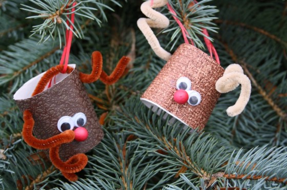 DIY Toilet Roll Reindeer Ornament