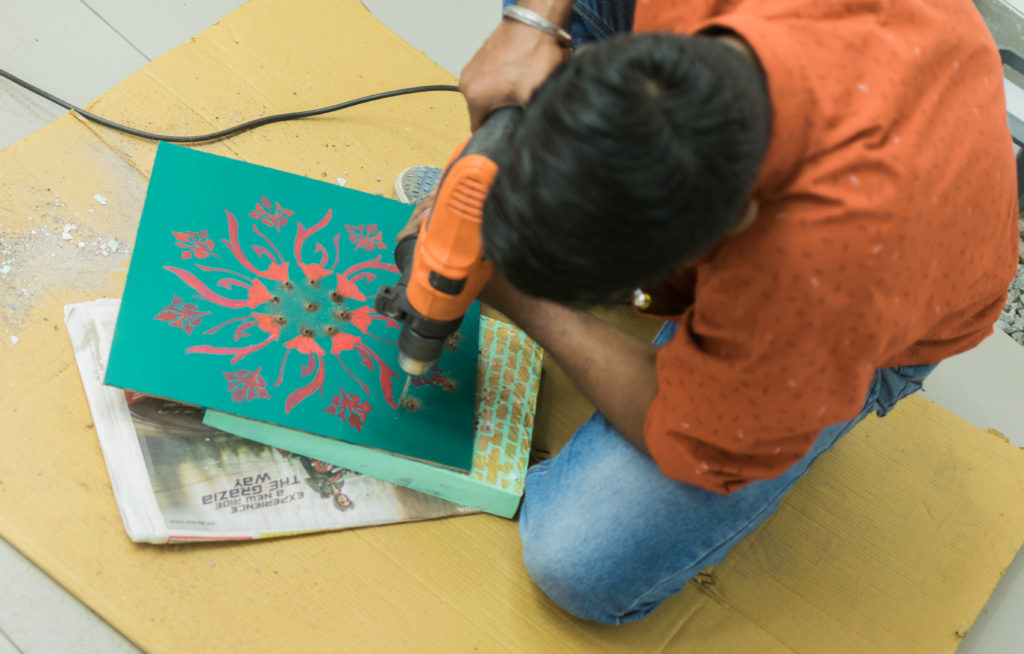 DIY Mandala Light Frame | Diwali Decoration DIY