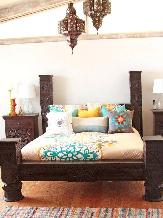 Indian Low Pillar bed, Rajasthani castles