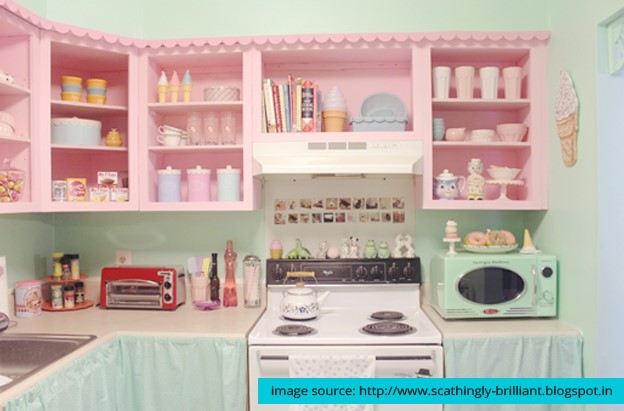 Pastel colors in Kitchen Appliances are making a great comeback.
