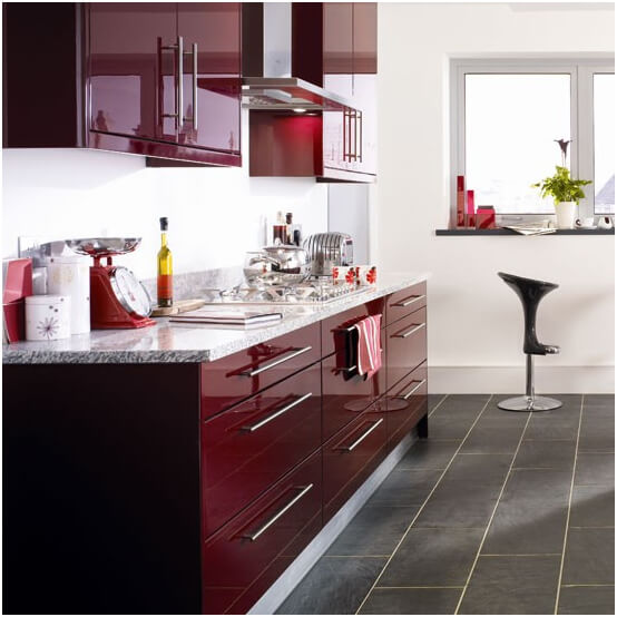 Burgundy-and-Gray-Kitchen-Idea