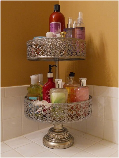 Cake-Stand-Holder-for-Shampoo-and-Shower-Gel