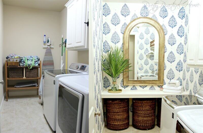 inspirational laundry room makeover 