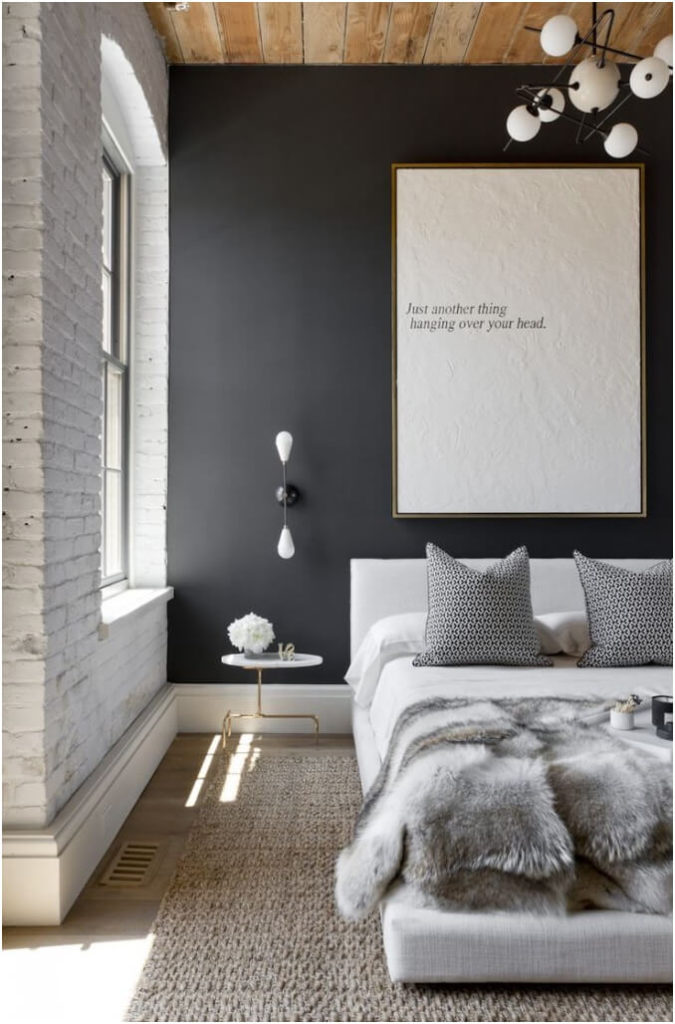 Black and White Modern Bedroom Inspiration